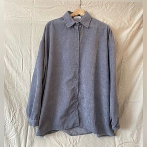 Oak + fort oversized corduroy button up shirt